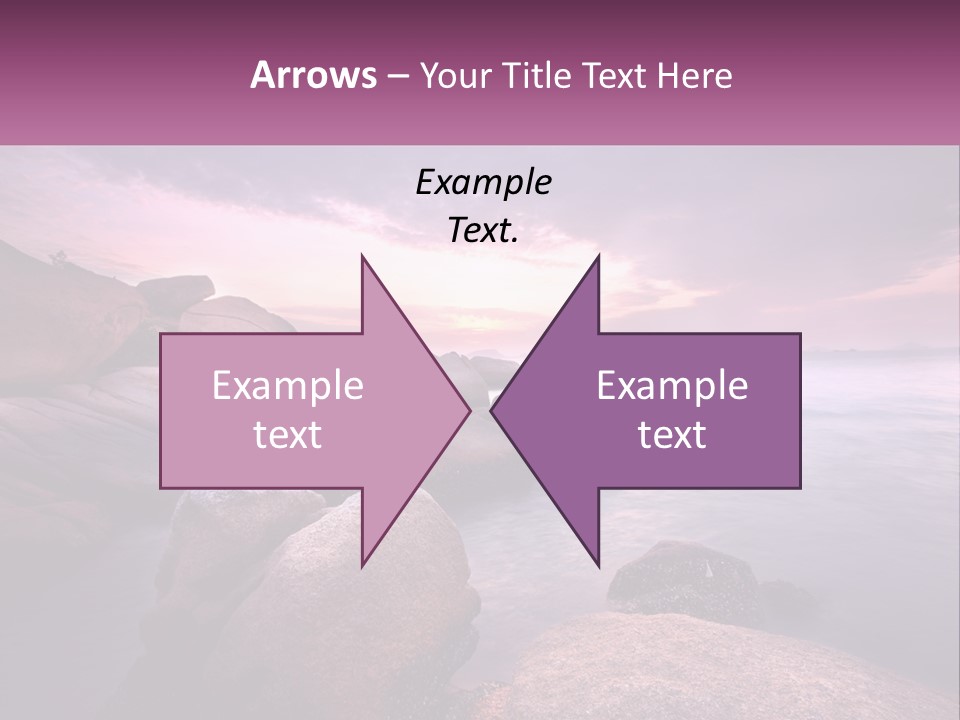 A Rocky Beach With Rocks In The Water PowerPoint Template