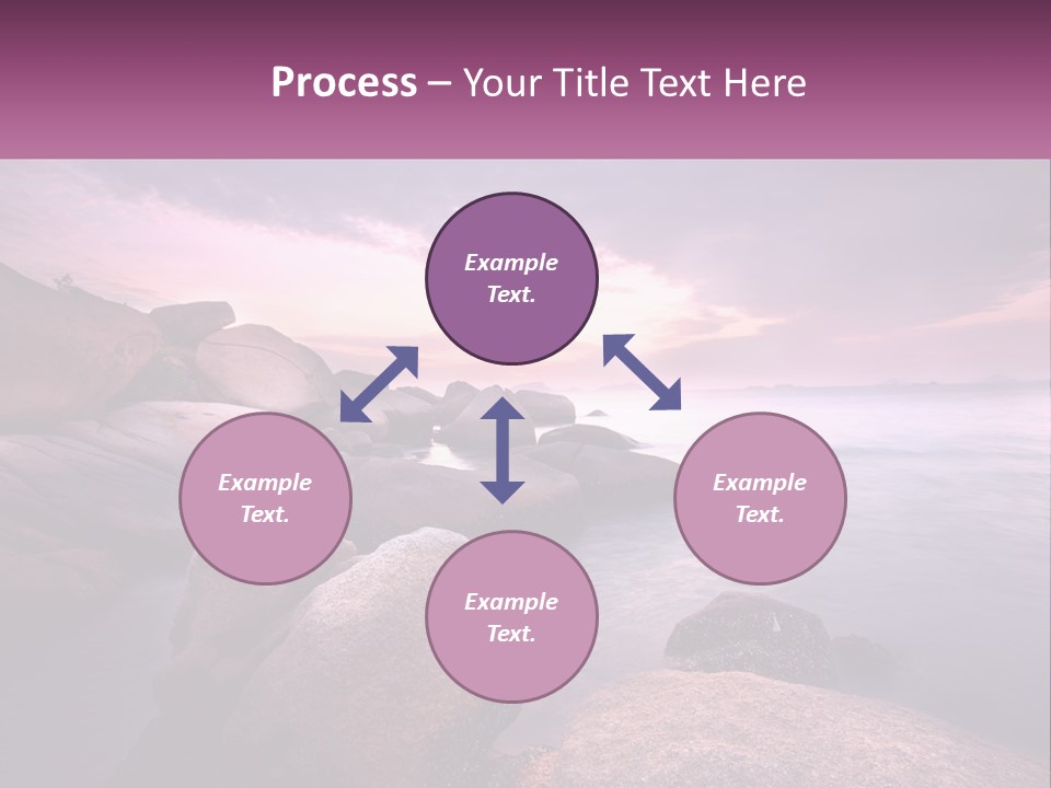 A Rocky Beach With Rocks In The Water PowerPoint Template