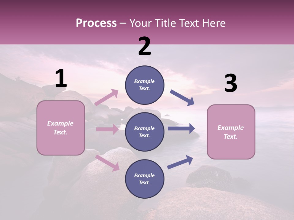 A Rocky Beach With Rocks In The Water PowerPoint Template