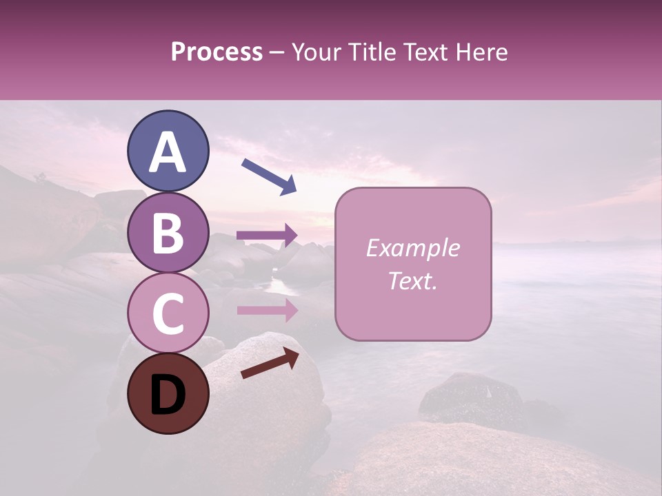 A Rocky Beach With Rocks In The Water PowerPoint Template