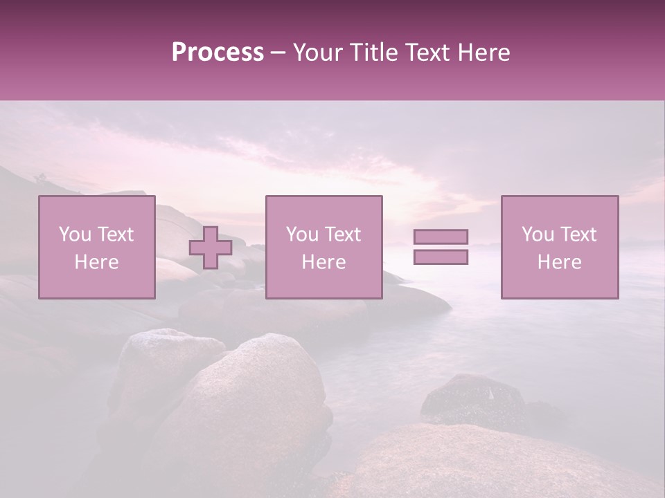 A Rocky Beach With Rocks In The Water PowerPoint Template