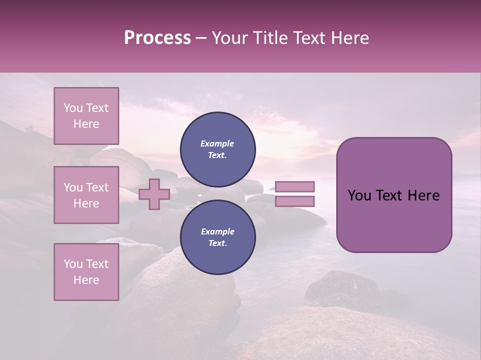 A Rocky Beach With Rocks In The Water PowerPoint Template