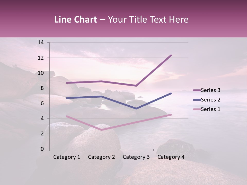 A Rocky Beach With Rocks In The Water PowerPoint Template