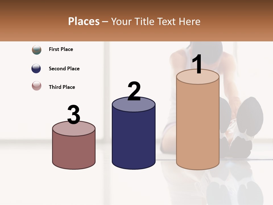 A Woman Sitting On The Floor With Her Feet Up PowerPoint Template