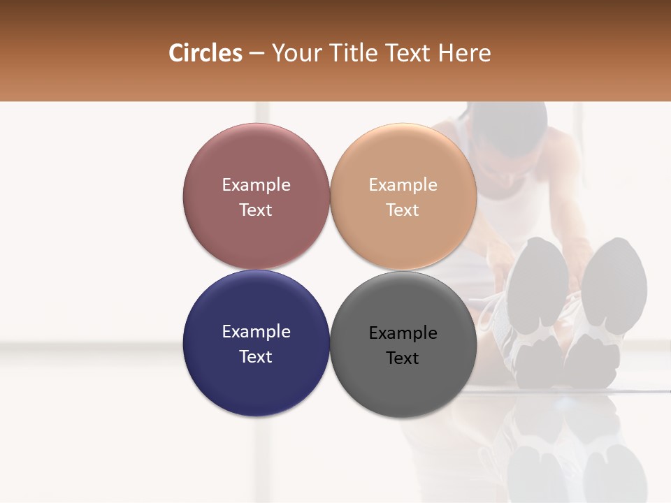 A Woman Sitting On The Floor With Her Feet Up PowerPoint Template