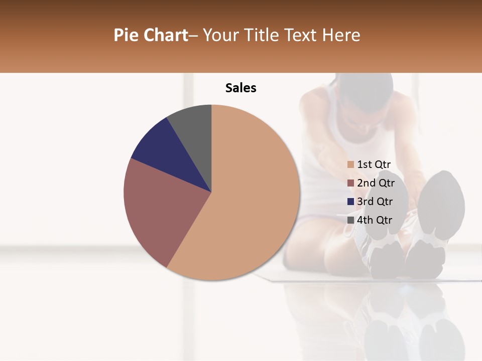 A Woman Sitting On The Floor With Her Feet Up PowerPoint Template