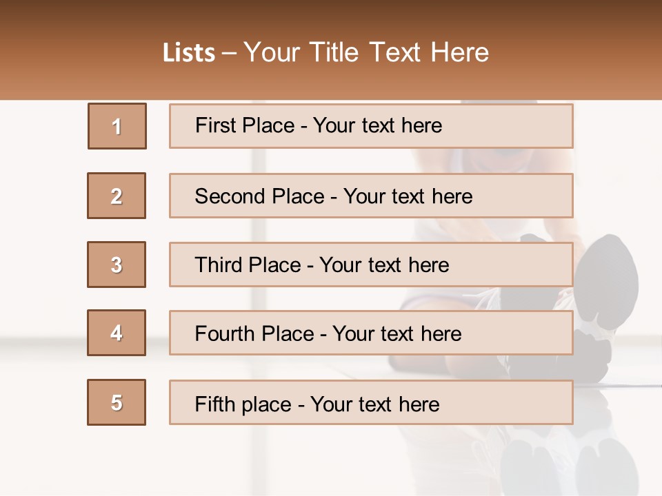 A Woman Sitting On The Floor With Her Feet Up PowerPoint Template