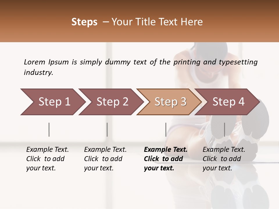 A Woman Sitting On The Floor With Her Feet Up PowerPoint Template