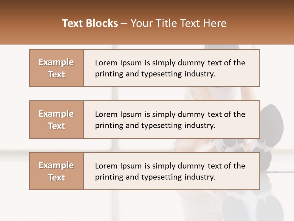 A Woman Sitting On The Floor With Her Feet Up PowerPoint Template