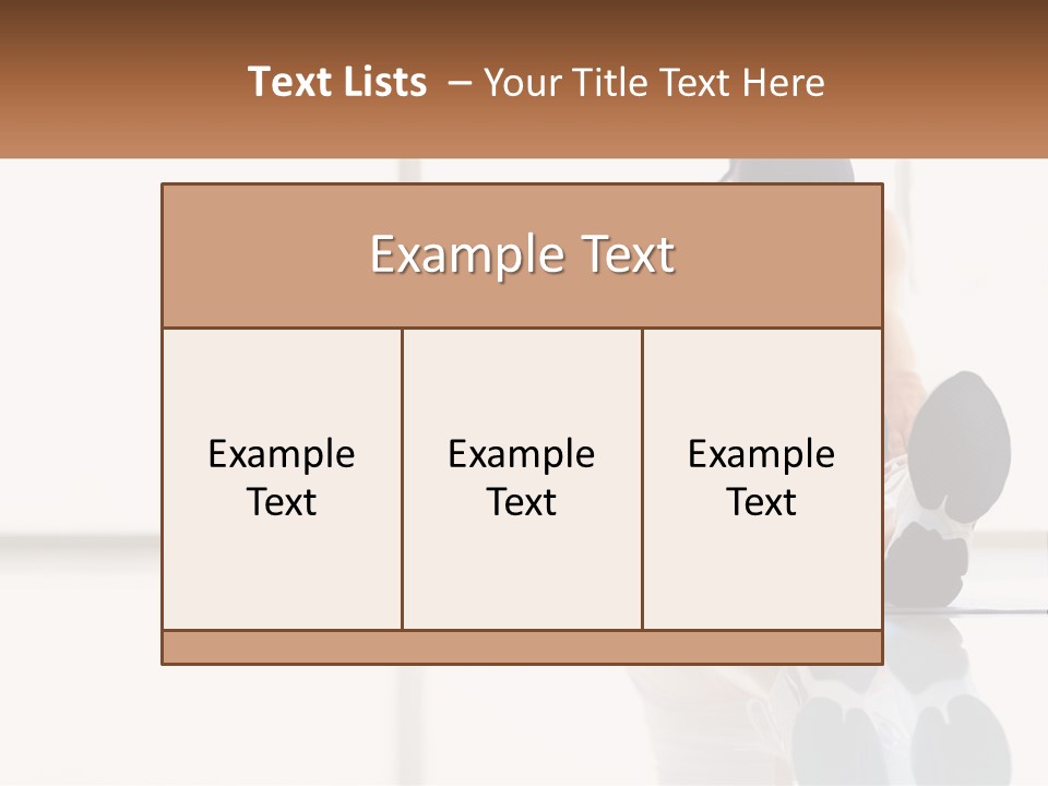 A Woman Sitting On The Floor With Her Feet Up PowerPoint Template