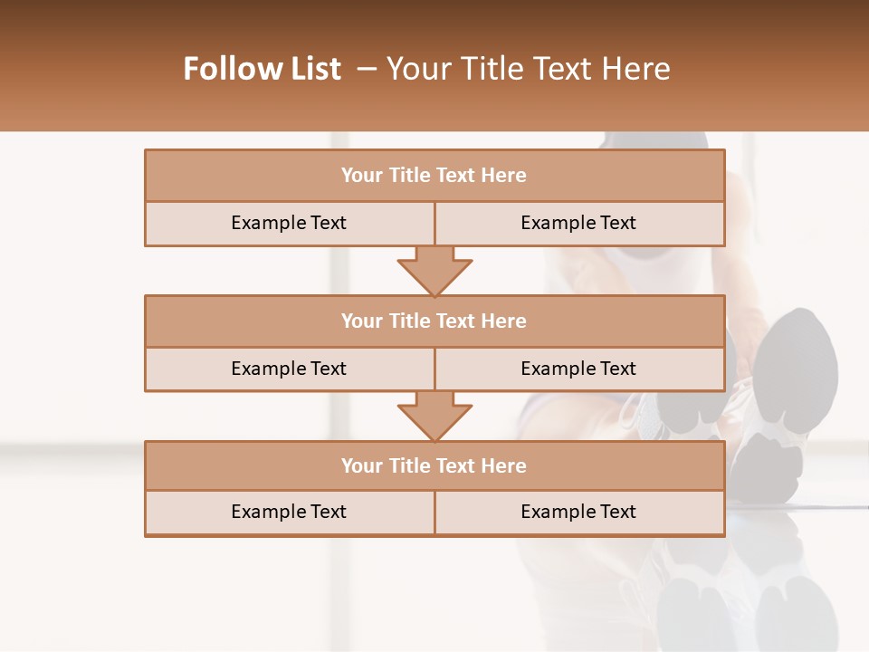 A Woman Sitting On The Floor With Her Feet Up PowerPoint Template