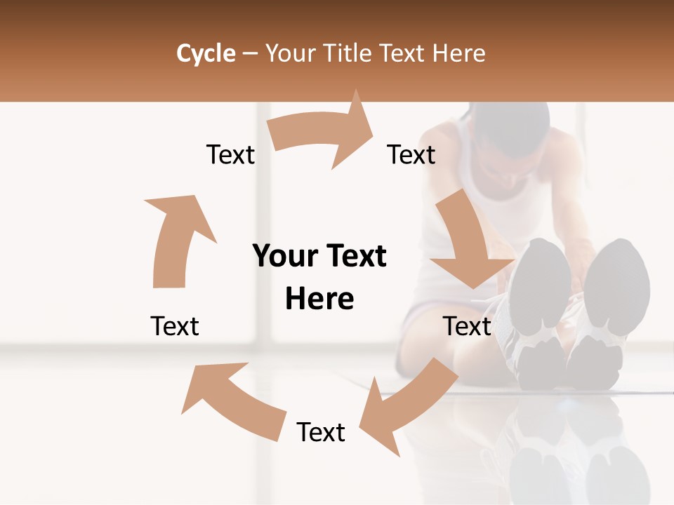 A Woman Sitting On The Floor With Her Feet Up PowerPoint Template