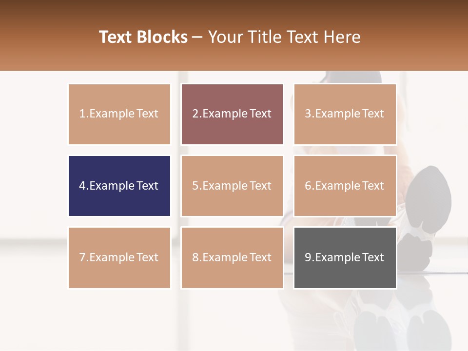 A Woman Sitting On The Floor With Her Feet Up PowerPoint Template