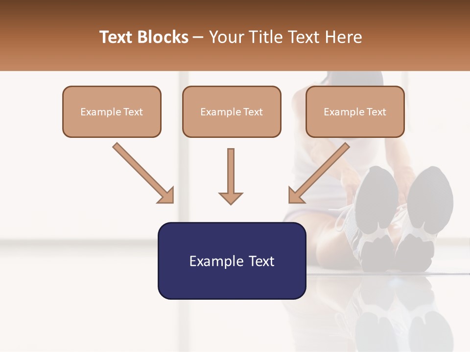 A Woman Sitting On The Floor With Her Feet Up PowerPoint Template