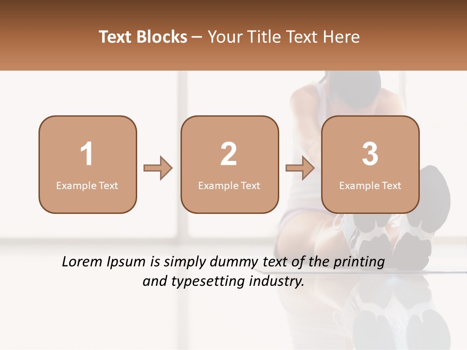 A Woman Sitting On The Floor With Her Feet Up PowerPoint Template