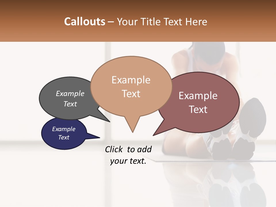 A Woman Sitting On The Floor With Her Feet Up PowerPoint Template