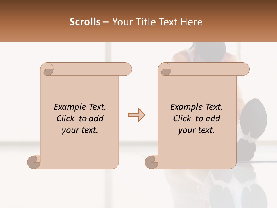 A Woman Sitting On The Floor With Her Feet Up PowerPoint Template