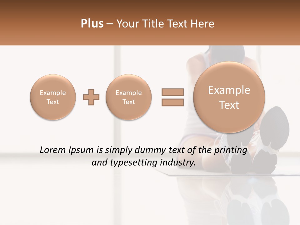 A Woman Sitting On The Floor With Her Feet Up PowerPoint Template