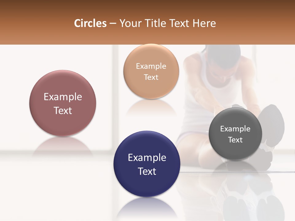 A Woman Sitting On The Floor With Her Feet Up PowerPoint Template