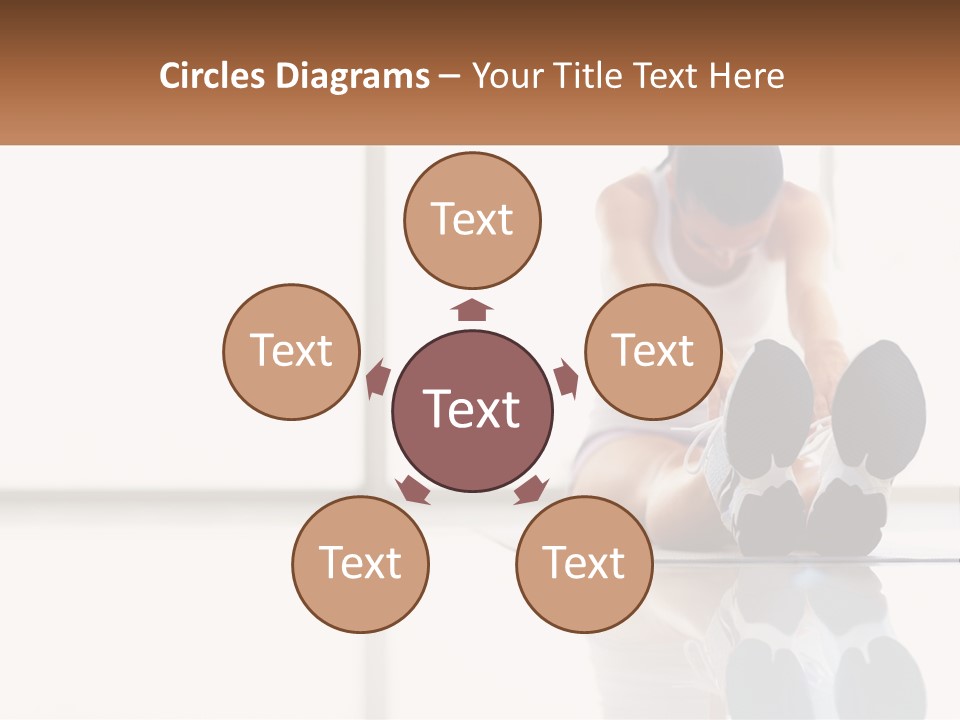 A Woman Sitting On The Floor With Her Feet Up PowerPoint Template