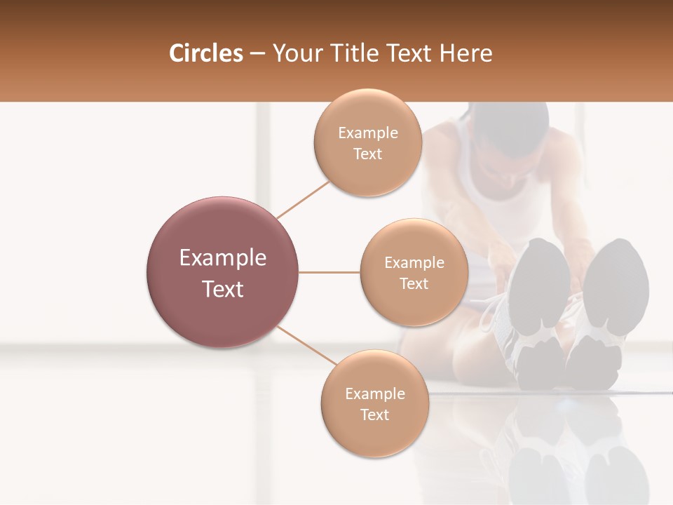 A Woman Sitting On The Floor With Her Feet Up PowerPoint Template