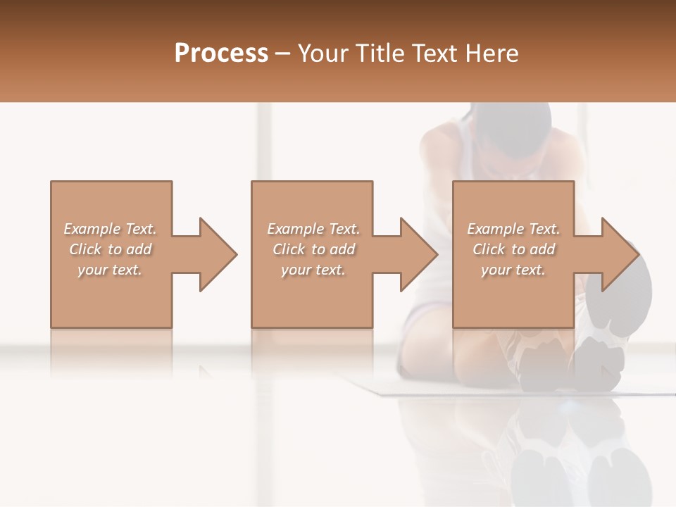 A Woman Sitting On The Floor With Her Feet Up PowerPoint Template