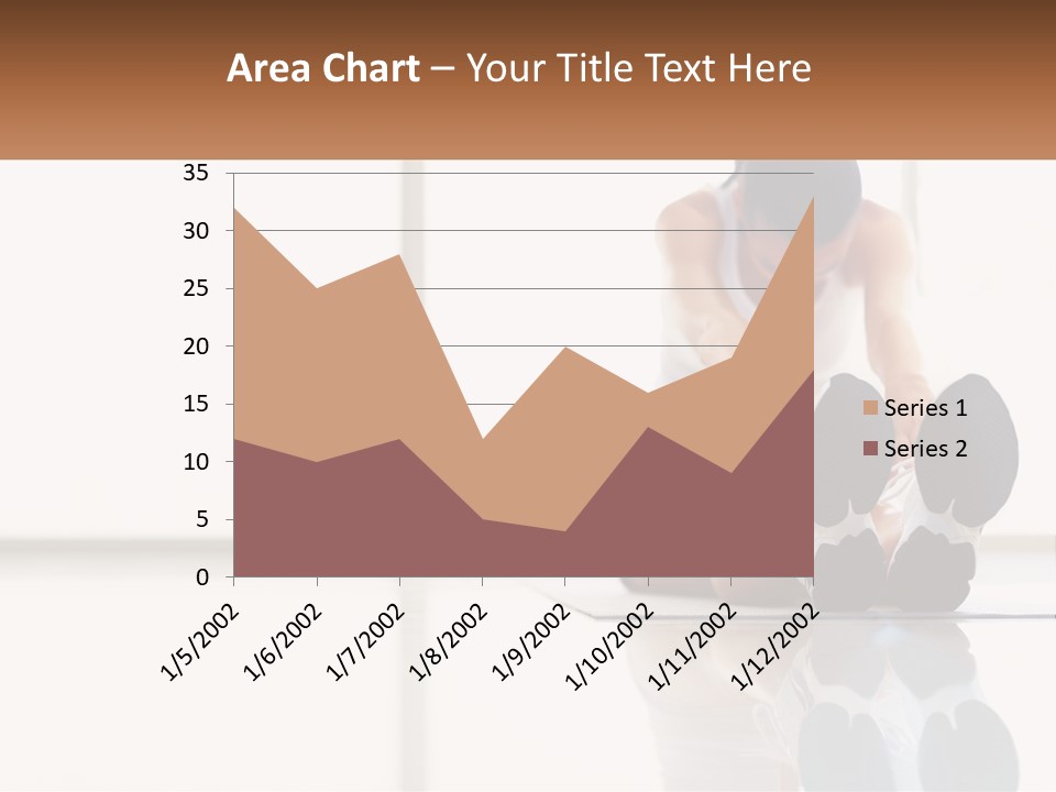 A Woman Sitting On The Floor With Her Feet Up PowerPoint Template