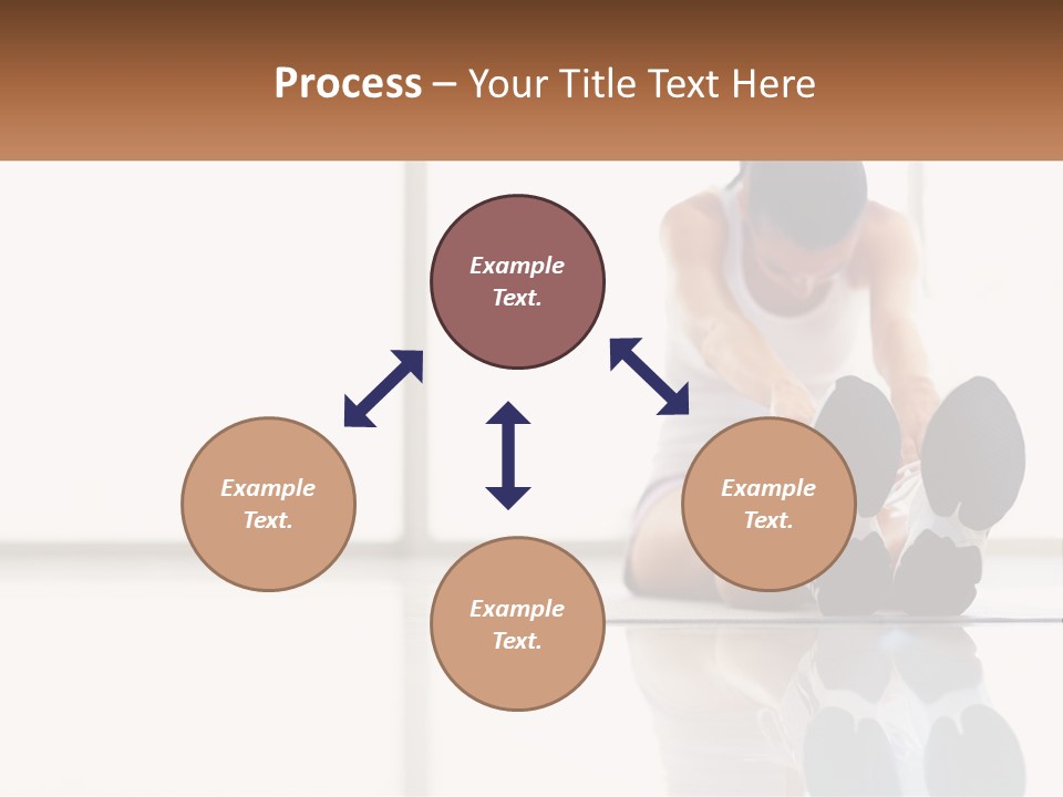 A Woman Sitting On The Floor With Her Feet Up PowerPoint Template