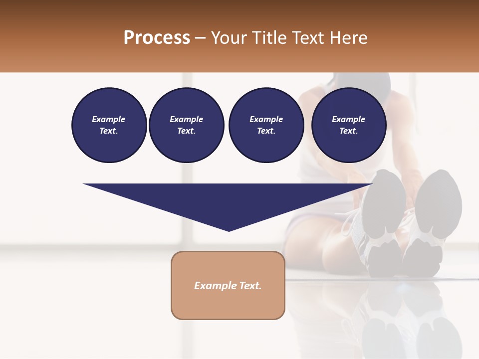 A Woman Sitting On The Floor With Her Feet Up PowerPoint Template