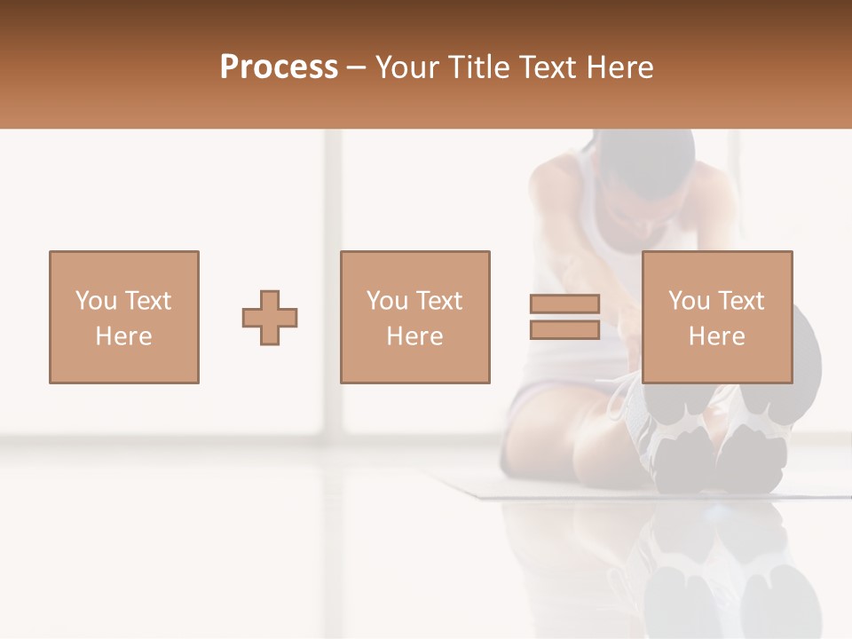 A Woman Sitting On The Floor With Her Feet Up PowerPoint Template