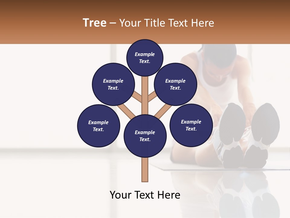 A Woman Sitting On The Floor With Her Feet Up PowerPoint Template