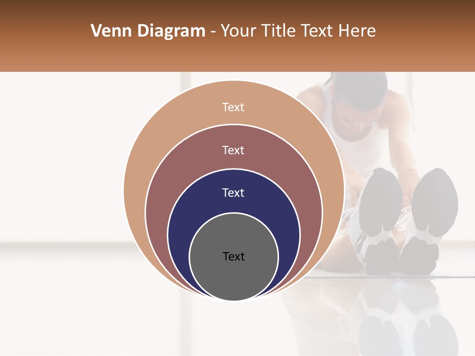 A Woman Sitting On The Floor With Her Feet Up PowerPoint Template