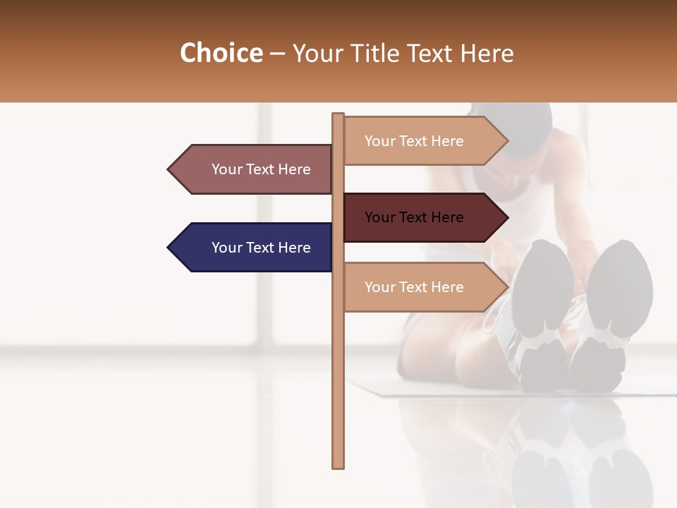 A Woman Sitting On The Floor With Her Feet Up PowerPoint Template