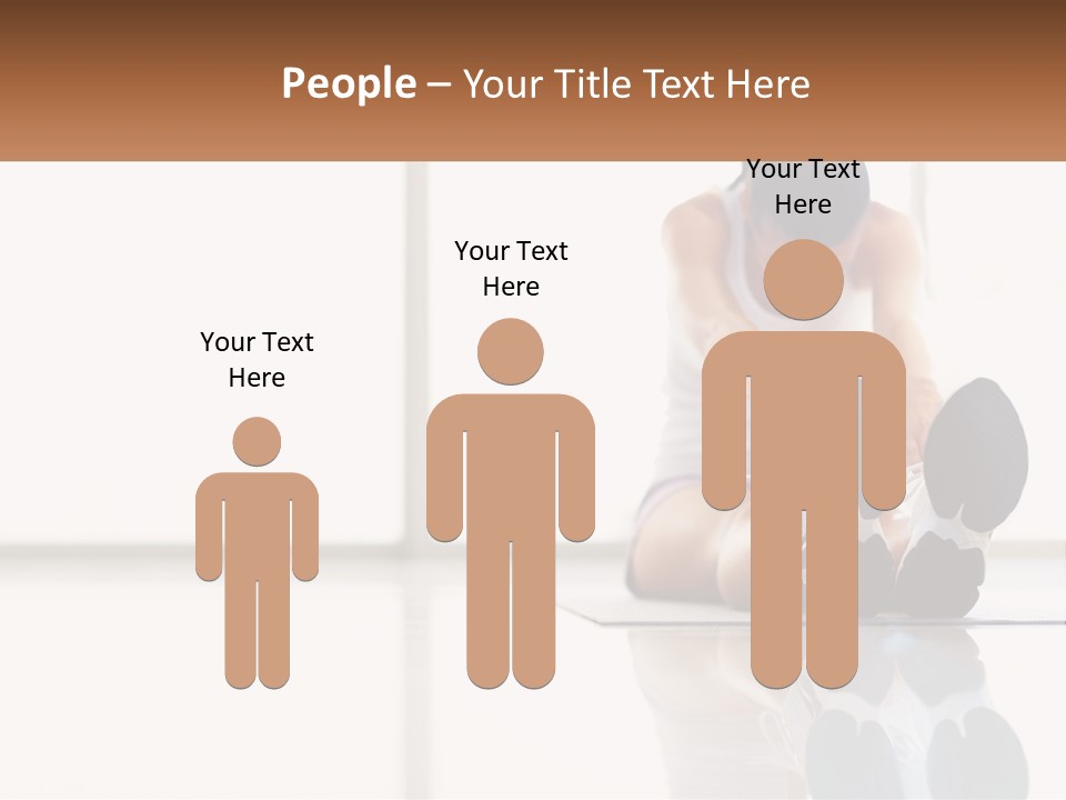 A Woman Sitting On The Floor With Her Feet Up PowerPoint Template