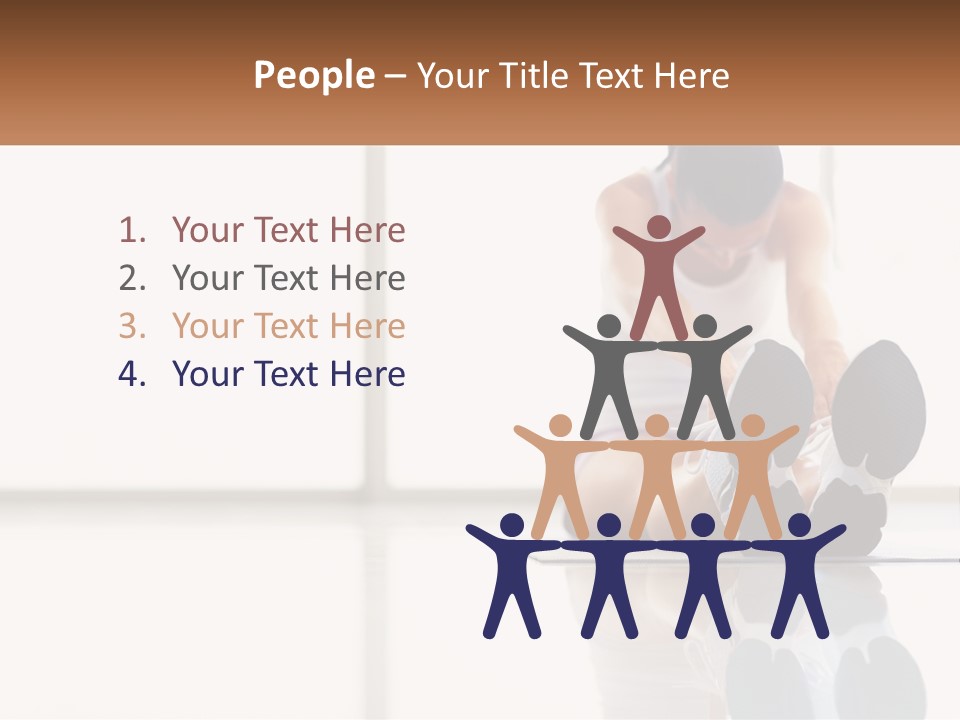 A Woman Sitting On The Floor With Her Feet Up PowerPoint Template