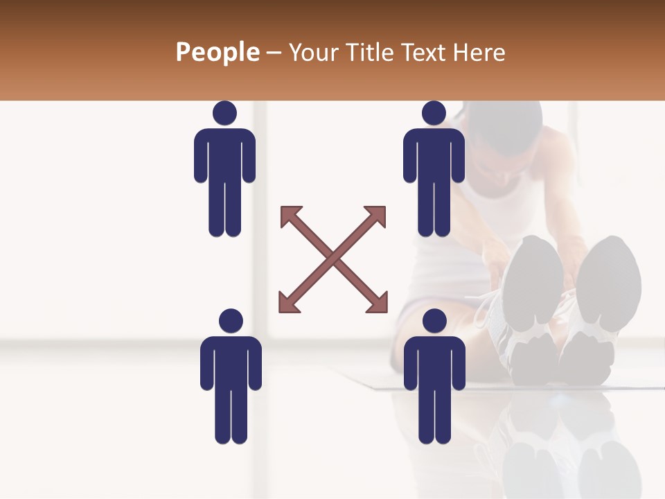 A Woman Sitting On The Floor With Her Feet Up PowerPoint Template