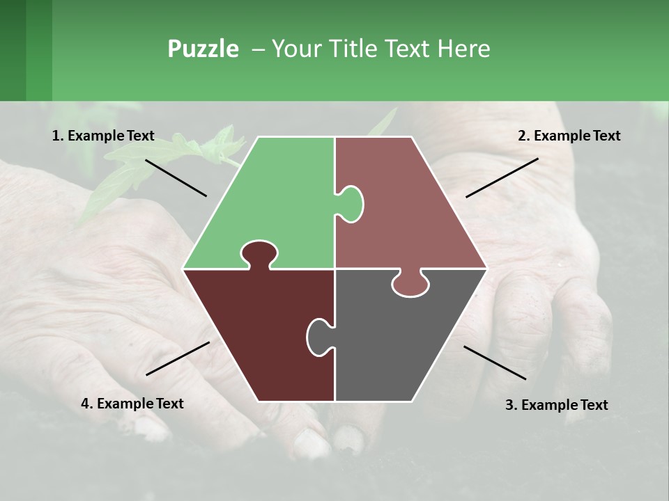 A Person Holding A Plant In Their Hands PowerPoint Template