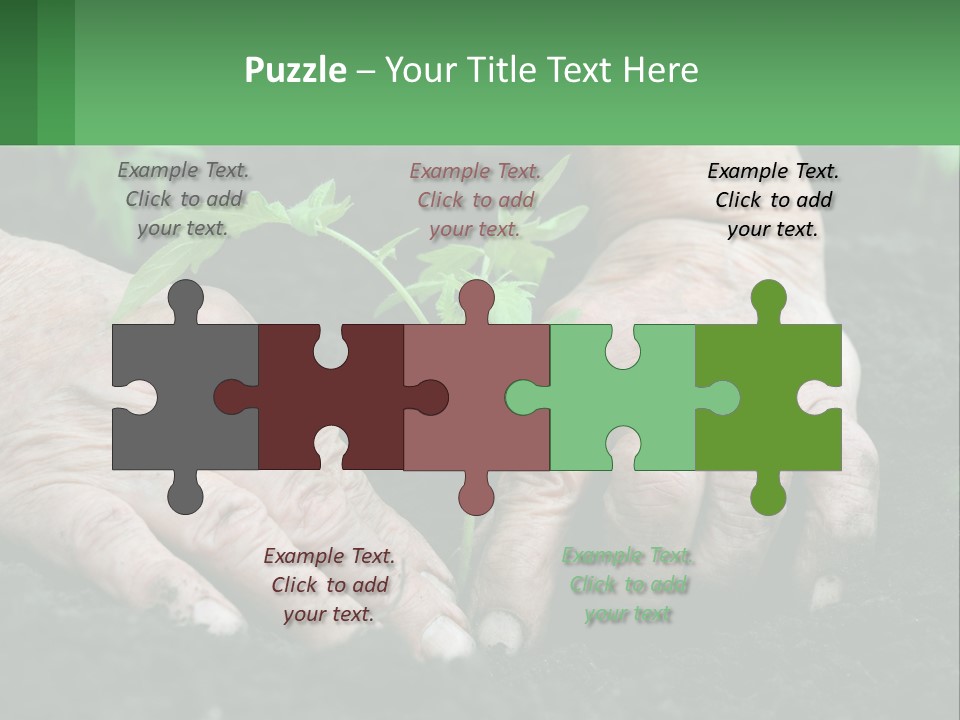 A Person Holding A Plant In Their Hands PowerPoint Template