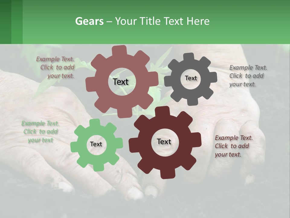 A Person Holding A Plant In Their Hands PowerPoint Template