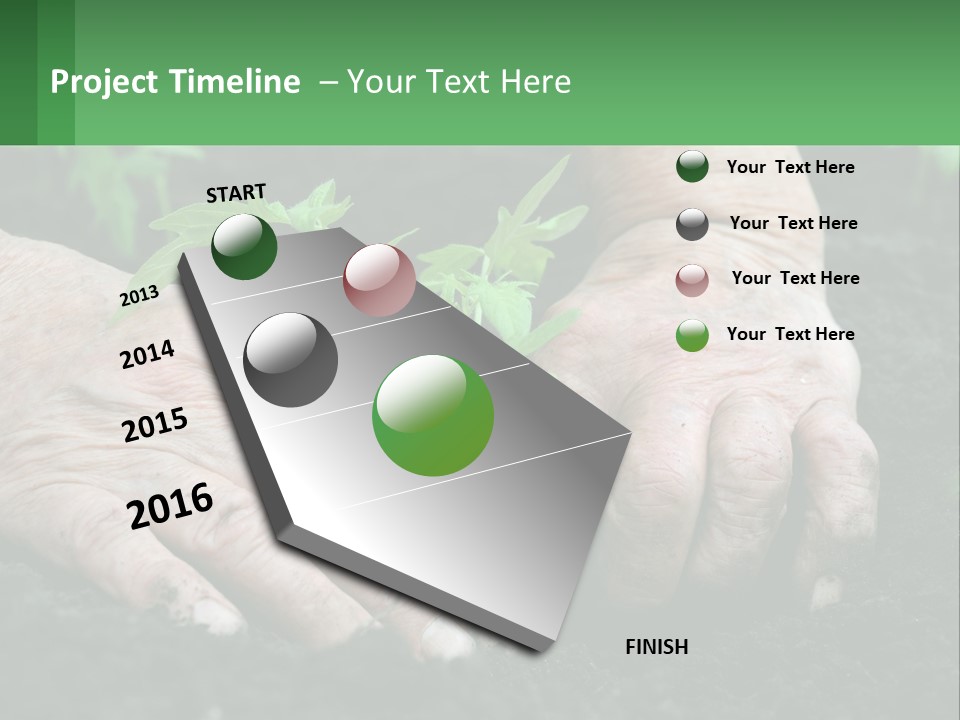 A Person Holding A Plant In Their Hands PowerPoint Template
