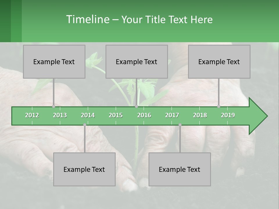 A Person Holding A Plant In Their Hands PowerPoint Template