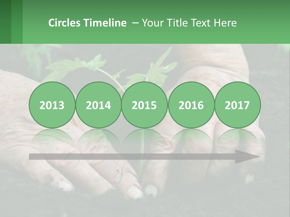 A Person Holding A Plant In Their Hands PowerPoint Template