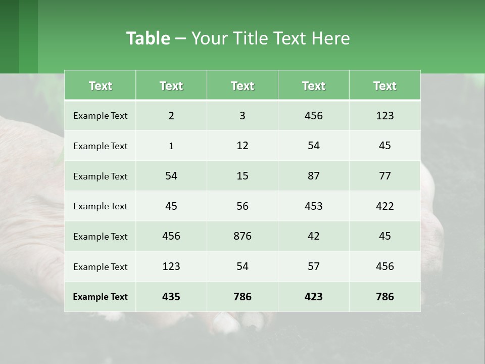 A Person Holding A Plant In Their Hands PowerPoint Template