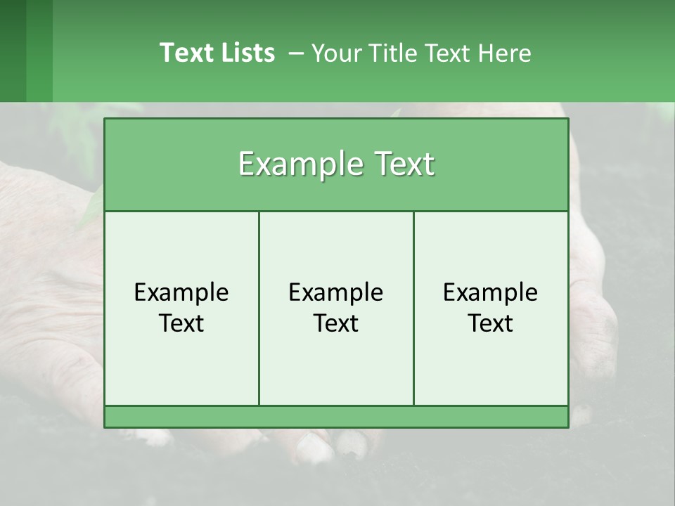 A Person Holding A Plant In Their Hands PowerPoint Template