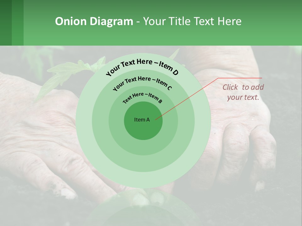 A Person Holding A Plant In Their Hands PowerPoint Template