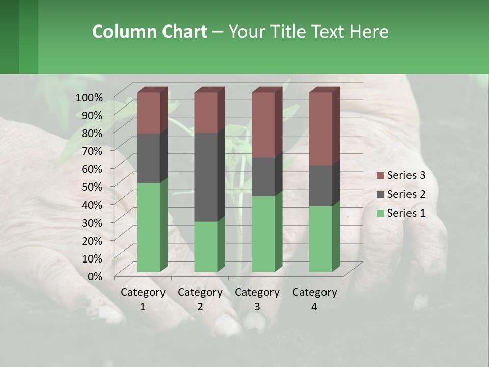 A Person Holding A Plant In Their Hands PowerPoint Template