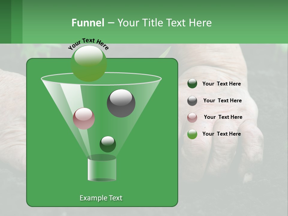 A Person Holding A Plant In Their Hands PowerPoint Template