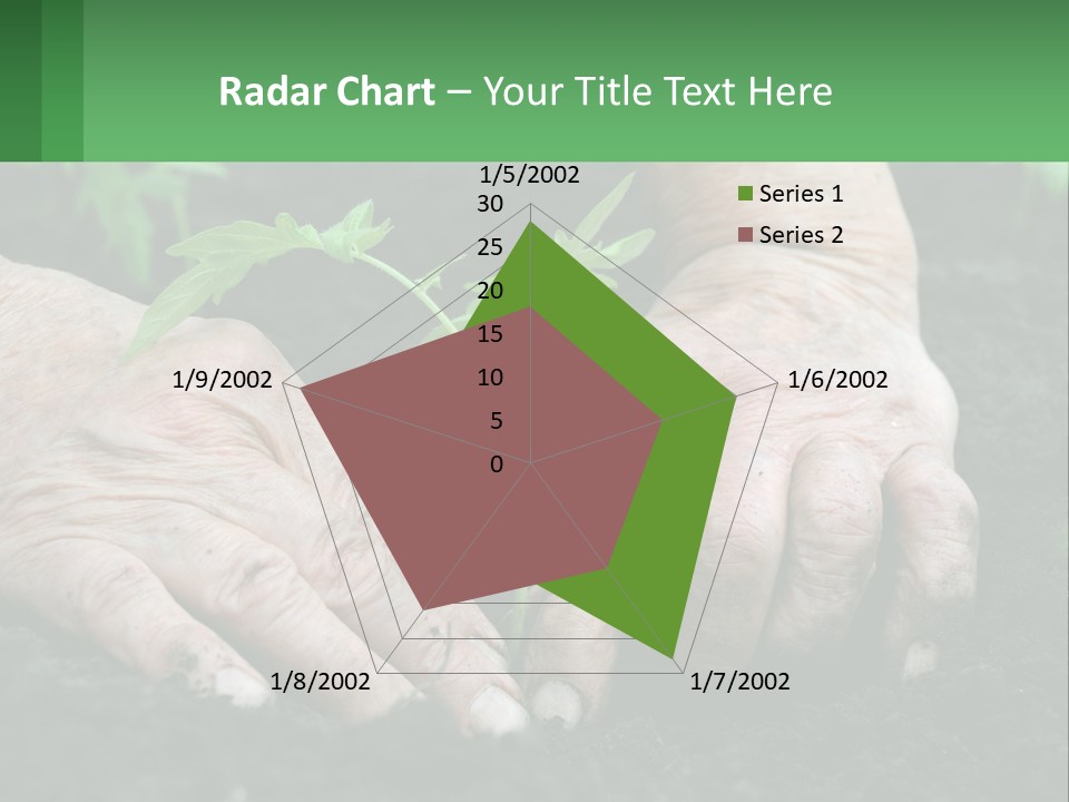 A Person Holding A Plant In Their Hands PowerPoint Template