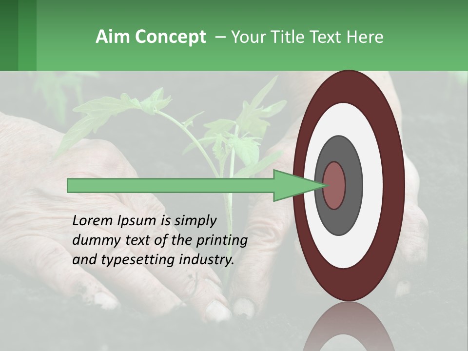 A Person Holding A Plant In Their Hands PowerPoint Template