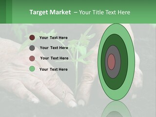 A Person Holding A Plant In Their Hands PowerPoint Template